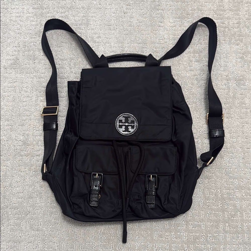 Tory Burch Black Quinn Backpack